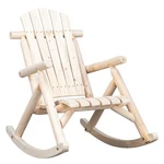 Adirondack Rocker Rustic Rocking Chair Indoor/outdoor Wooden Log Color. Fixed Price $76.59.