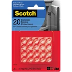 Scotch Bumpers Round : 1/2 In. Width (clear) *20-PACK. Fixed Price $7.98.