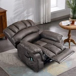 Large Dual Okin Motor Power Lift Recliner For Elderly Big Man With Massage &heat. Fixed Price $559.99.