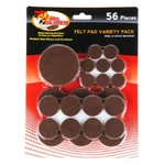 56 Piece Multi Purpose Felt Pads Variety Pack, Brown - Mr. Slider. Fixed Price $7.95.