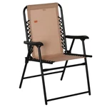 Folding Sling Patio Chair W/ Armrests Bungee Suspension Portable Lawn. Fixed Price $56.99.