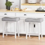 Set Of Modern Backless Saddle 24 Inch Bar Stools For Kitchen Island, Home. Fixed Price $61.55.