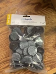 New Softtouch 1/2" Round Nail-on Felt Furniture (wooden) Glides- 48 Pk Brown. Fixed Price $5.99.