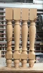 29" X 3.5" Wood Pine Italian Table Legs. Fixed Price $169.00.