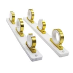 Marine City 3-ROD Reel Storage Rack Aluminum Gold Powder Coat W/ White Board. Fixed Price $99.99.