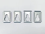 Ikea Keyhole Brackets, Part # 103693 (4 Pack) - New. Fixed Price $6.99.