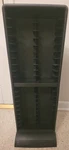 Vintage Alpha Laserline 40 Vhs Video Cassette Storage Rack Tower, 2 Piece Black. Fixed Price $39.99.