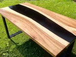 36" 22" Epoxy Resin Table Top Handmade Wooden Home Furniture. Fixed Price $762.59.