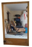 Thomasville Mid Century Modern Distressed Walnut Bedroom Dresser Hanging Mirror. Fixed Price $439.99.