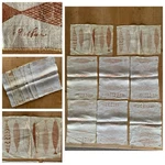 Rare Fred Press Mcm Table Linen Placemats Fish Print Set Of (8) Usa. Fixed Price $146.25.