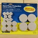 Softtouch 36-PACK Assorted Oatmeal Felt Hard Floor Protectors Model #4760395L. Fixed Price $12.99.