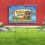 Tiki Bar Hawaiian Indoor Outdoor Yard Sign With Metal Stakes. Fixed Price $21.11.