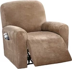 H.versailtex Velvet Stretch Recliner Couch Covers Chair, Camel. Fixed Price $55.64.
