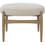 Uttermost 23736 Acrobat Glazed Natural Oak And Off-white Fabric Bench. Fixed Price $511.20.
