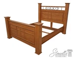 F61493: Thomasville Queen Size Oak Modern Bed. Fixed Price $1195.00.