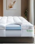 4 Inch Gel Memory Foam Mattress Topper Fitted Down Alternative Layer Hybrid Lux. Fixed Price $219.89.