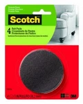 Scotch 3 In. Brown Round Surface Protection Felt Floor Pads (4-PACK). Fixed Price $13.16.