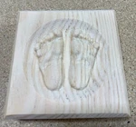 Baby Feet Nursery Engraving Trim Wood Corner Block Door Window. Fixed Price $18.17.