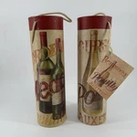 Tri-coastal Design Wine Carrier Tubes Set 2 French Bordeaux Art Bottles Gift. Fixed Price $17.95.