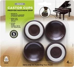 Furniture Wheel Caster Cups/floor Protectors With Non Skid Rubber Grip Chocolate. Fixed Price $15.99.