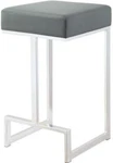 Coaster 25" Contemporary Counter Height Stool In Gray Leatherette Ed Upholstery. Fixed Price $50.50.