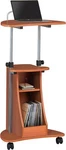 Adjustable Height Laptop Cart With 21.25" X 15.75" 31.25" H, Woodgrain. Fixed Price $105.58.