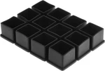 Bcp 12PCS Black Color Square Rubber Furniture Table Chair Leg Foot Cover Cap Pro. Fixed Price $16.99.