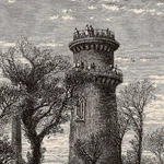 Mount Auburn Tower & Charlestown From Brighton Boston Ma 1872 Antique Engraving. Fixed Price $15.99.