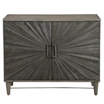 Uttermost 25085 Shield 40"W Shelf Solid Wood Accent Cabinet - Ebony / Gray. Fixed Price $2143.20.