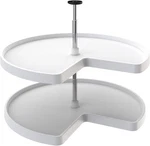 Rev-a-shelf 32'' Lazy Susan Kidney Polymer 2-SHELF, White, 3472-32-11-52. Fixed Price $79.99.