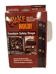 Quake Hold! Furniture Safety Straps #4162 Antique Brown - New. Fixed Price $13.96.