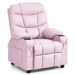 Honeyjoy Kids Youth Recliner Chair Pu Leather W/cup Holders & Side Pockets Pink. Fixed Price $155.99.
