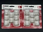 2 Packs Felt Furniture Feet New Flexible Floor Protectors 16 Pieces. Fixed Price $16.00.