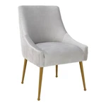 Pemberly Row 19" Transitional Velvet Side Chair In Light Gray. Fixed Price $274.12.