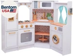 Kidkraft Ultimate Corner Wooden Play Kitchen With Lights & Sounds, Phone An. Fixed Price $151.00.