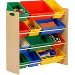 Honeycando Kids Toy Storage Organizer W/ 12 Bins - Natural/primary Colors New. Fixed Price $89.00.
