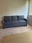 Mainstays Kensington 80" 3 Seat Classic Modern Couch, Gray. Fixed Price $195.00.