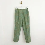 Sigrid Olsen Linen & Silk Aqua Copper Colored Trouser Pants Size 4. Fixed Price $33.00.