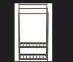 Rebrilliant Rustic Wood Bathroom Quilt Blanket Rack. Fixed Price $93.50.