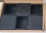 12 Speedda 1.5" Square Shaped Furniture Desk Foot Leg Rubber Cap Covers Black. Fixed Price $10.65.