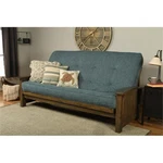 Kodiak Furniture Washington Queen-size Wood Futon With Linen Aqua Blue Mattress. Fixed Price $823.02.
