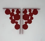 Ikea Ekby Mans - Pair Red Bubble Shelf Brackets Euc 201.687.05 Item 20463. Fixed Price $29.99.
