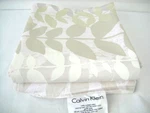 Calvin Klein Set Of 2 Standard Size 100% Cotton Leaf Pattern Pillow Shams. Fixed Price $14.79.