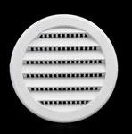 Pack Of 4 Vents 3" Round White Plastic With Louvers And Screens, New PLW-100. Fixed Price $16.00.