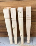 Tapered Mission Dining Table Legs (rustic Pine). Fixed Price $115.00.