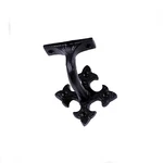 Renovators Supply Black Cast Iron Stair Handrail Bracket Coat Finish De.... Fixed Price $25.96.
