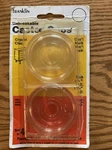 Nos Vintage Set Of Franklin 2 1/4" Clear Plastic Unbreakable Caster Cups #6843. Fixed Price $11.99.