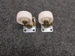 Nos! Faultless 1-1/4" Dia. Caster Wheels 30 Lb. Ea. Load Capacity #32253 (2) Pcs. Fixed Price $5.99.