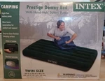 New Intex Twin Size 39"X75"X8.75" Prestige Downy Bed W/hand Held Battery Pump. Fixed Price $24.88.