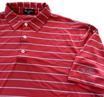 Byron Nelson Dri-way Golf Red Gray Polo Shirt Size Large Cascades Country Club. Fixed Price $6.00.